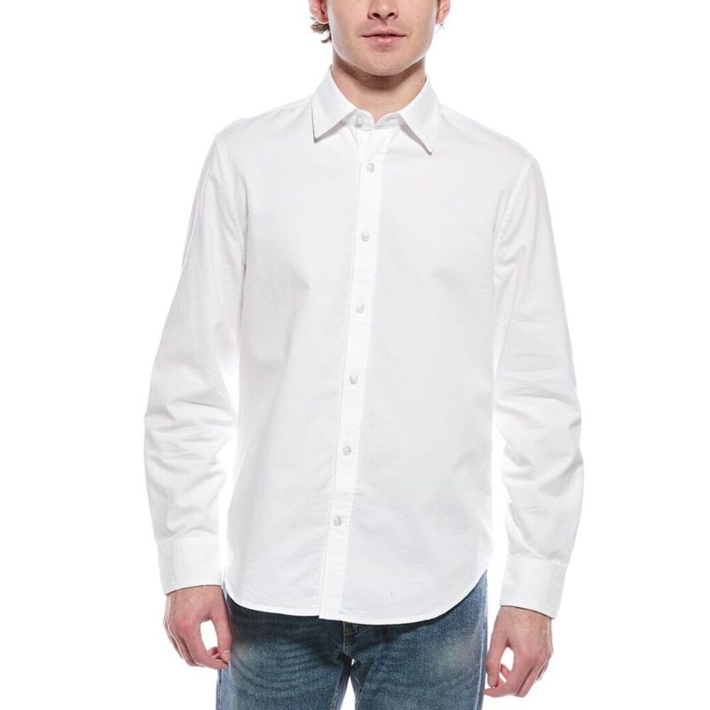 7 For All Mankind Mens  Shirt, White